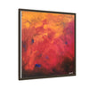 Red Hot Heart Framed Canvas Art