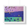 On the Lake Its Raining — Framed Art Print