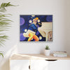 Rocket Quack. A Feathered Tribute to the King of Keys Framed Canvas