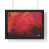 Abstract Red Horizontal Framed Poster | Modern Wall Art for Home Decor