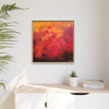 Red Hot Heart Framed Canvas Art