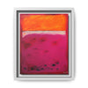 Crimson Orange Skies Framed Canvas Art