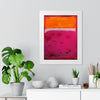 Crimson Orange Skies — Framed Art Print