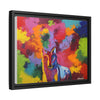 Eclipse of Gray (Gray Wolf Magnificence) Framed  Canvas Art
