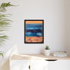 SeaFoam and Sand Framed Canvas Art
