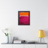 Crimson Orange Skies — Framed Art Print