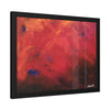 Vibrant Abstract Framed Poster Art for Home Decor angeled rotate 24" x 18" (Horizontal)