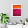 Crimson Orange Skies — Framed Art Print