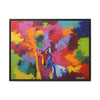 Eclipse of Gray (Gray Wolf Magnificence) Framed  Canvas Art