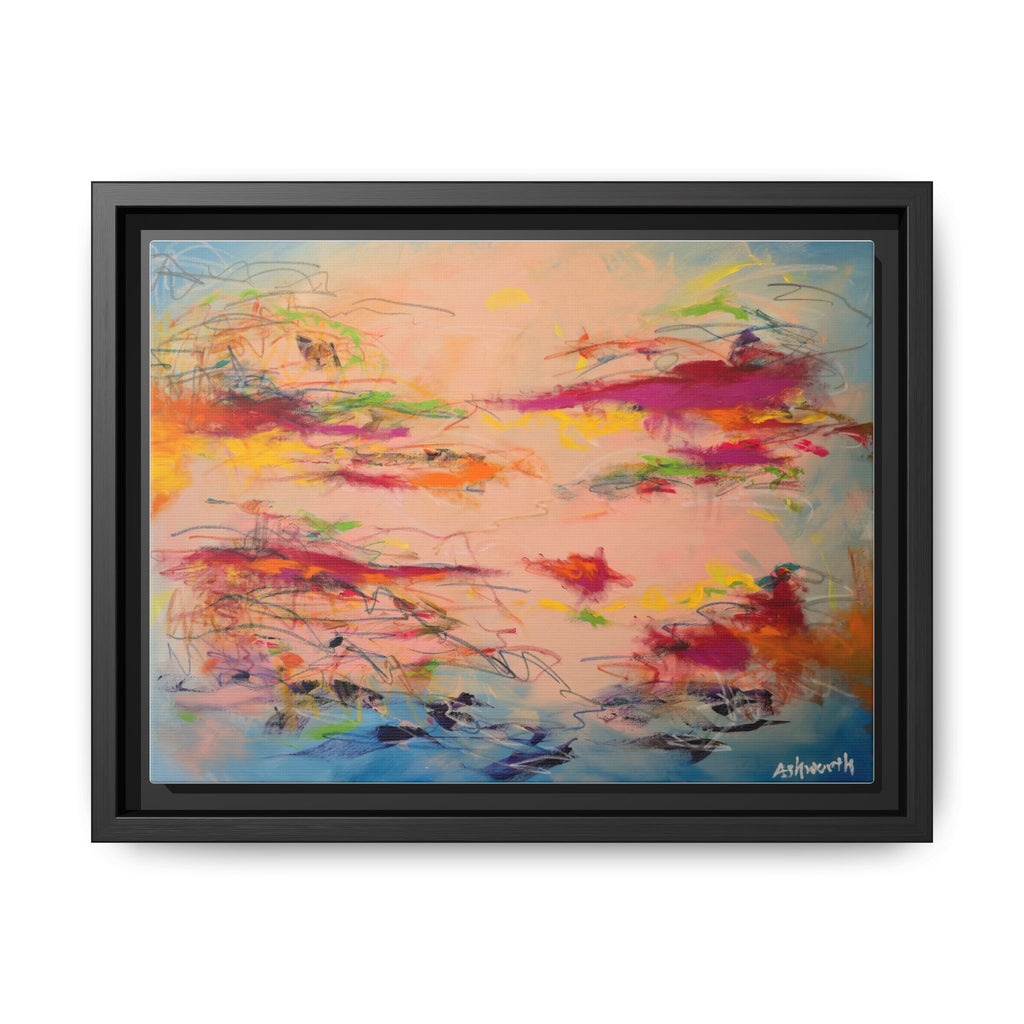 Joy in the Jumbles (Abstract) Framed  Canvas Art