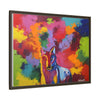 Eclipse of Gray (Gray Wolf Magnificence) Framed  Canvas Art