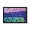 On the Lake Its Raining — Framed Art Print