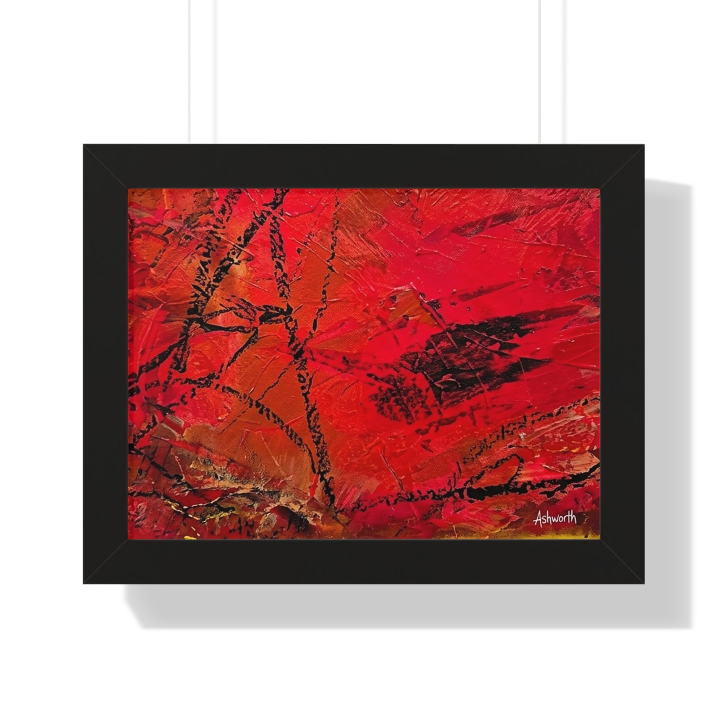 I WAS HERE — Framed Art Print