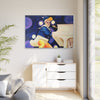 Rocket Quack. A Feathered Tribute to the King of Keys Framed Canvas