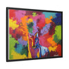 Eclipse of Gray (Gray Wolf Magnificence) Framed  Canvas Art