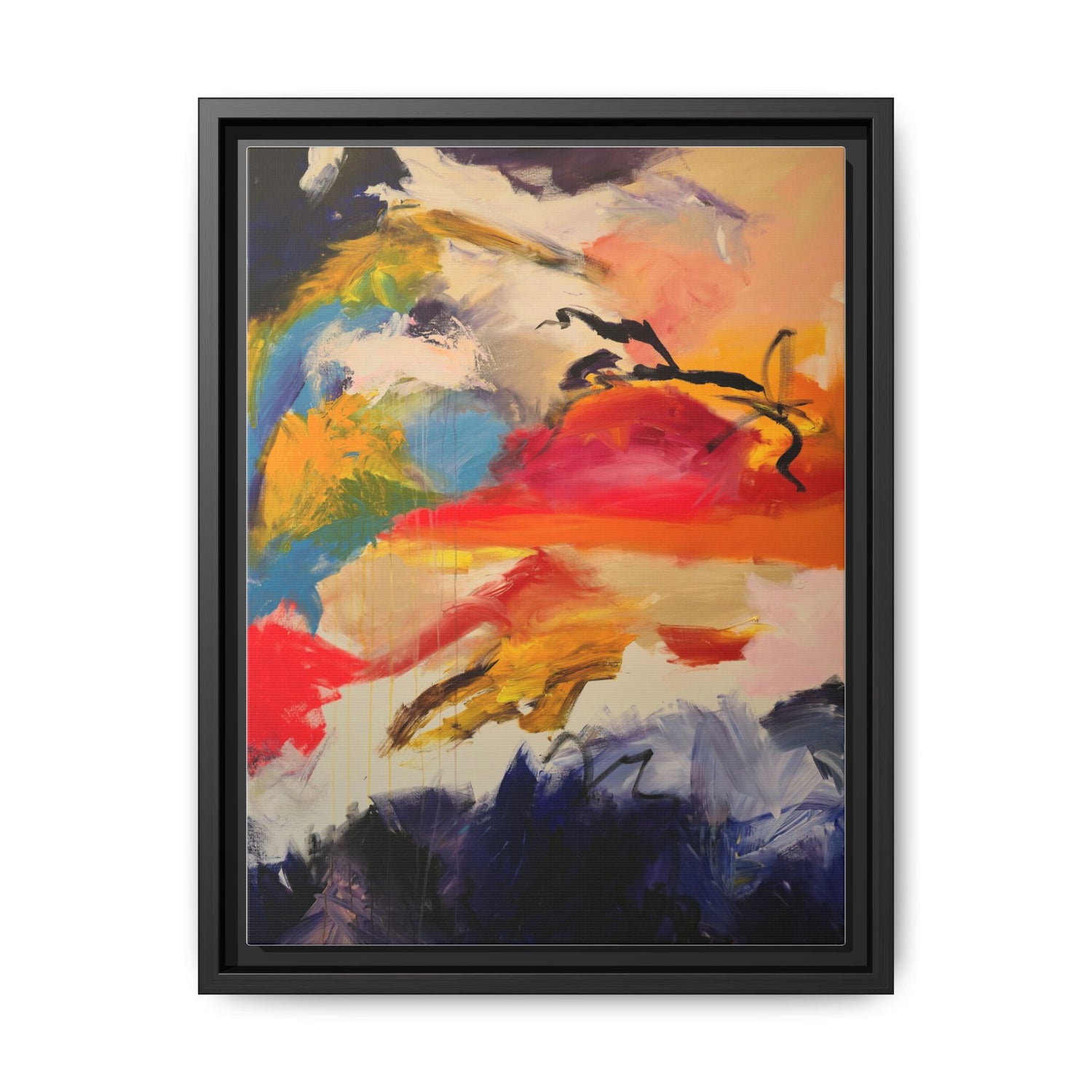 Saffron Rouge Framed Canvas Frame