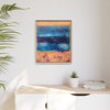 SeaFoam and Sand Framed Canvas Art