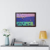 On the Lake Its Raining — Framed Art Print