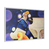 Rocket Quack. A Feathered Tribute to the King of Keys Framed Canvas