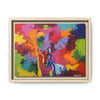 Eclipse of Gray (Gray Wolf Magnificence) Framed  Canvas Art
