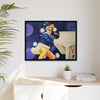 Rocket Quack. A Feathered Tribute to the King of Keys Framed Canvas
