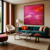 Crimson And Rose — Framed Art Print