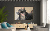 Chasing Shadows-Happy Dog Running - Premium Matte Posters