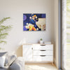 Rocket Quack. A Feathered Tribute to the King of Keys Framed Canvas