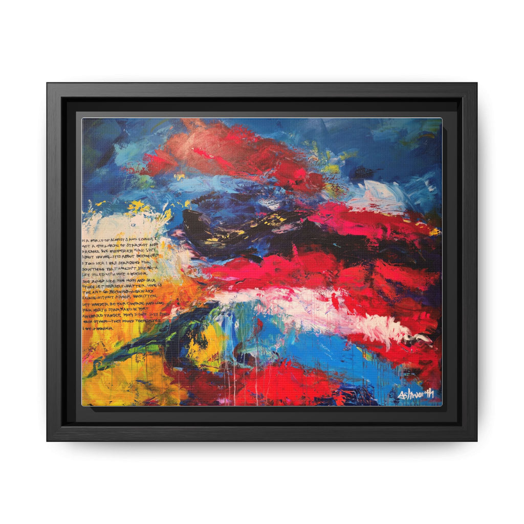 Almosts & Echoes Matte Framed Canvas Art