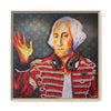 George Washington Rocks Framed Canvas Art