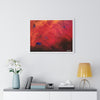 Abstract Red Horizontal Framed Poster | Modern Wall Art for Home Decor