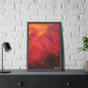 Vibrant Abstract Framed Poster Art for Home Decor  20" x 30" (horizontal) frame on the table