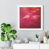 Crimson And Rose — Framed Art Print
