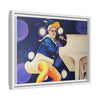 Rocket Quack. A Feathered Tribute to the King of Keys Framed Canvas
