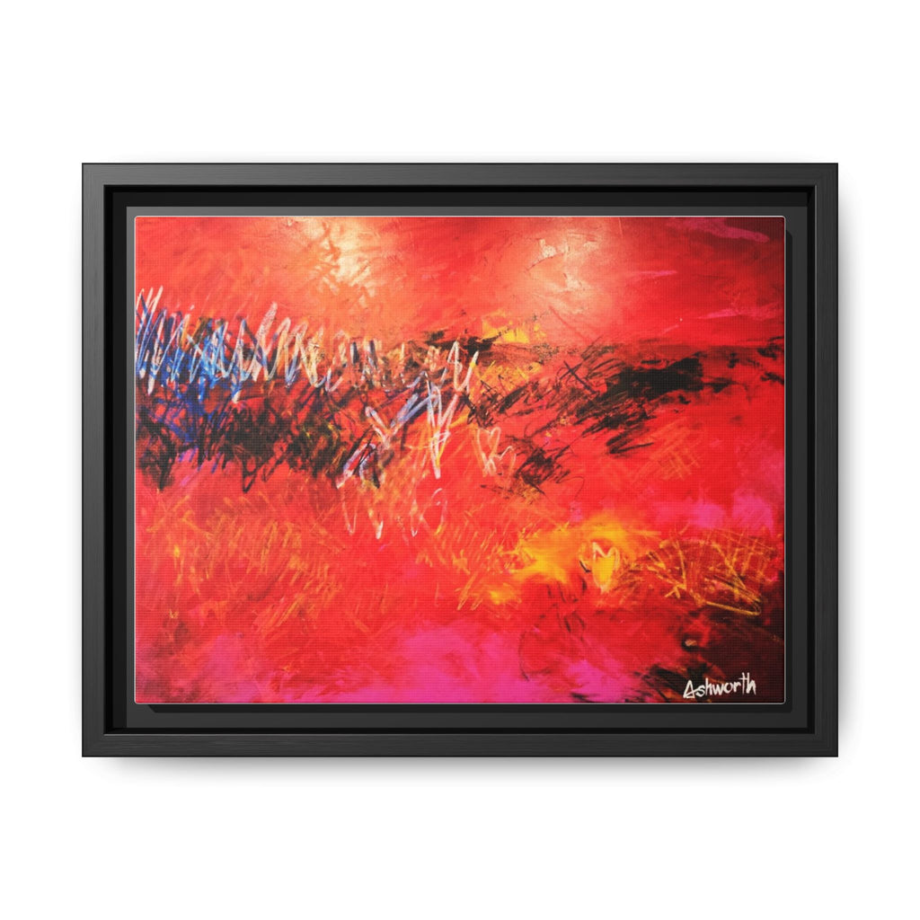 Where Fire Learned to Speak Framed Canvas Art