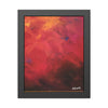 Vibrant Abstract Framed Poster Art  11" x 14" (vertical) for Home Decor