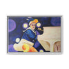 Rocket Quack. A Feathered Tribute to the King of Keys Framed Canvas