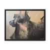 Chasing Shadows-Happy Dog Running Framed Canvas Art