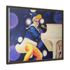 Rocket Quack. A Feathered Tribute to the King of Keys Framed Canvas