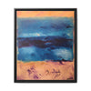 SeaFoam and Sand Framed Canvas Art