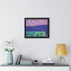 On the Lake Its Raining — Framed Art Print