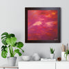 Crimson And Rose — Framed Art Print