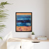 SeaFoam and Sand Framed Canvas Art