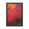 Vibrant Abstract Framed Poster Art  12" x 18" (vertical) for Home Decor