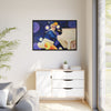 Rocket Quack. A Feathered Tribute to the King of Keys Framed Canvas