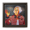 George Washington Rocks Framed Canvas Art