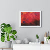 Abstract Red Horizontal Framed Poster | Modern Wall Art for Home Decor