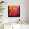 Red Hot Heart Framed Canvas Art