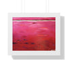 Ruby Red (Abstract)  — Framed Art Print