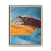 Swimmer Girl #1 Framed Canvas Art